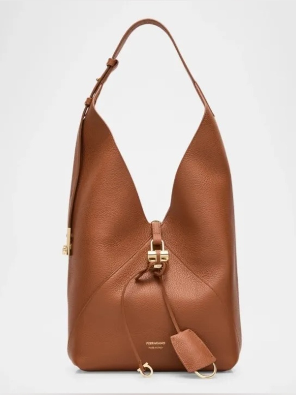 Salvatore Ferragamo Cognac Hobo Bag